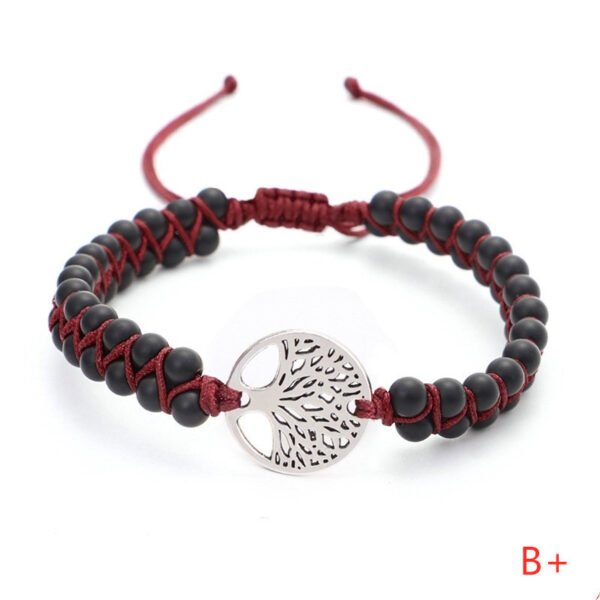 Woven Twine Double Tree of Life Yoga Bracelet - Image 9