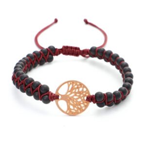 Woven Twine Double Tree of Life Yoga Bracelet - 2PC A