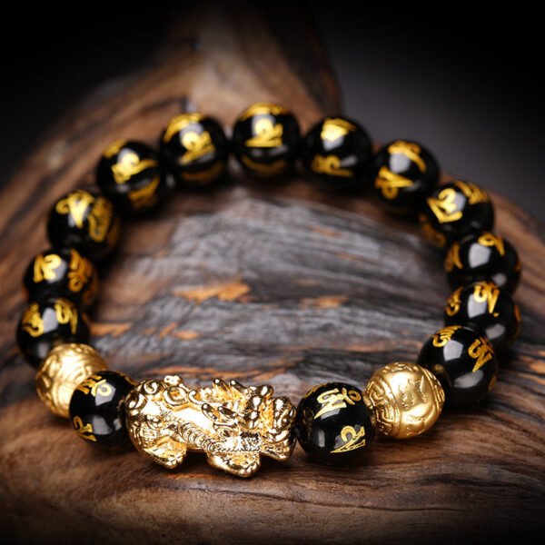 Feng Shui Bracelet - Pixiu Black Obsidian Bracelet for Wealth - Image 5