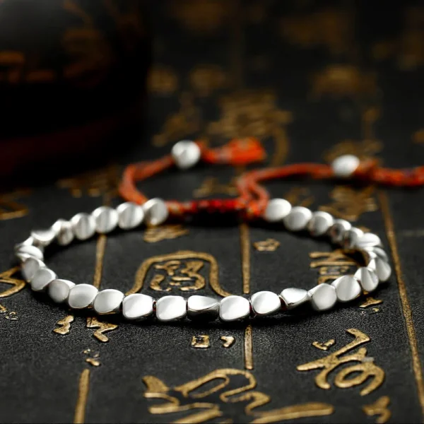 Tibetan Copper Beads Bracelet Handmade - For Healing, Strength & Protection - Image 3