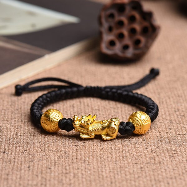Ethnic Style Hand-woven Red Rope Mantra Bracelet - Image 4