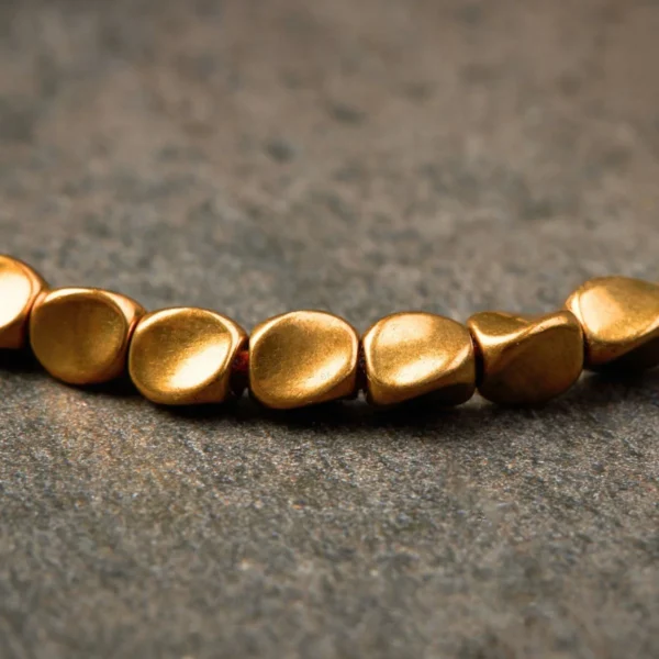 Tibetan Copper Beads Bracelet Handmade - For Healing, Strength & Protection - Image 4