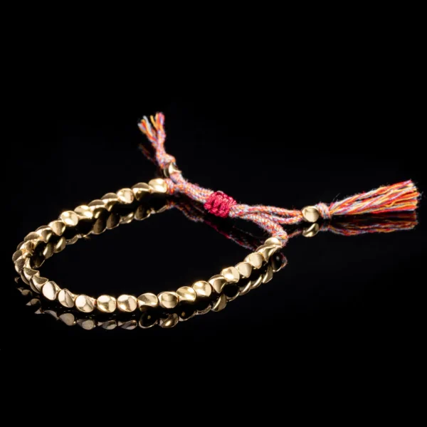 Tibetan Copper Beads Bracelet Handmade - For Healing, Strength & Protection - Image 5