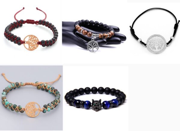 Woven Twine Double Tree of Life Yoga Bracelet - Image 7