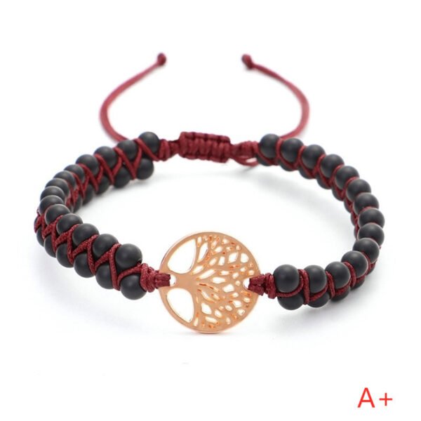 Woven Twine Double Tree of Life Yoga Bracelet - Image 8
