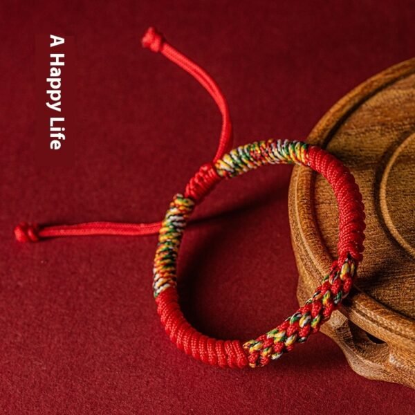 Dorje Knot Pull-out This Animal Year Red Rope Bracelet - Image 4