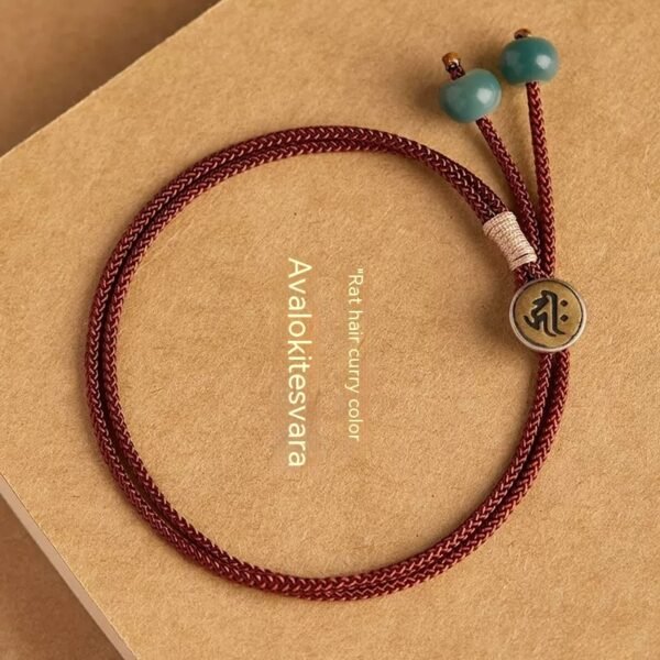 Zodiac Rabbit Red Rope Hand Strap Couple's Hand-woven Bodhi Hand Jewelry - Image 9