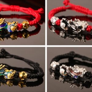 Thermochromic bracelet handmade woven men and women hand rope 3D plating Vietnam Sha Jin
