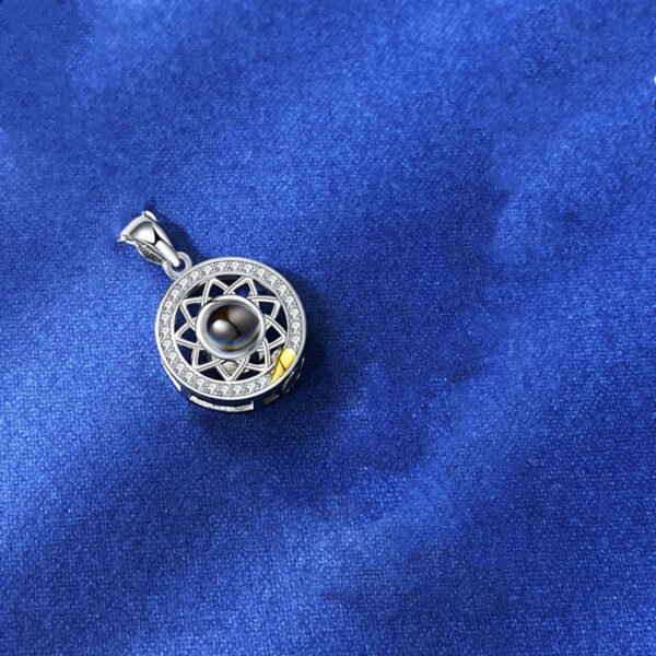 Sun Moon Shape Couple Personalized Necklaces Wedding Birthday Jewelry  Languages I Love You Projection Pendant Necklace Gifts - Image 8