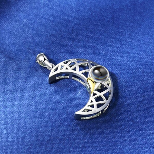 Sun Moon Shape Couple Personalized Necklaces Wedding Birthday Jewelry  Languages I Love You Projection Pendant Necklace Gifts - Image 9