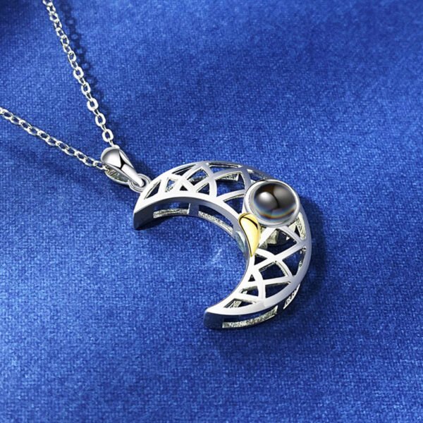 Sun Moon Shape Couple Personalized Necklaces Wedding Birthday Jewelry  Languages I Love You Projection Pendant Necklace Gifts - Image 10