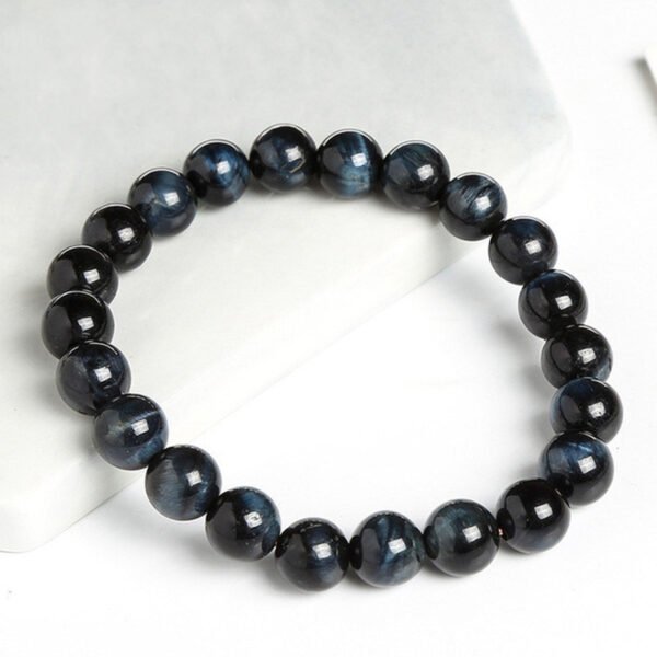 Natural Tiger Eye Stone Men's Bracelet - Image 3