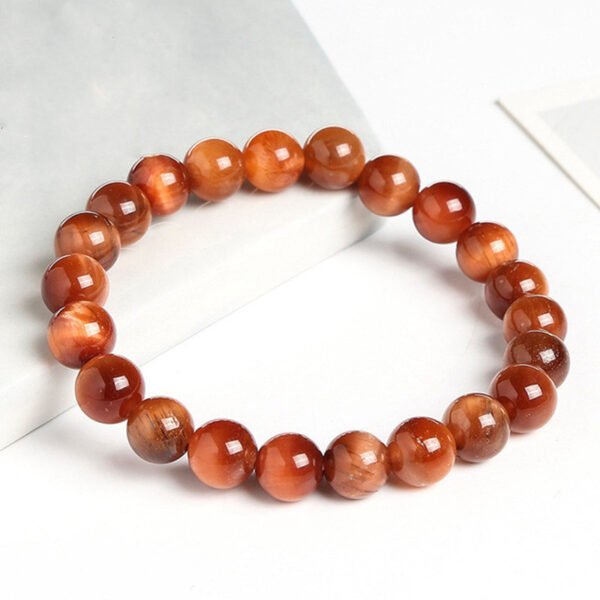 Natural Tiger Eye Stone Men's Bracelet - Image 4