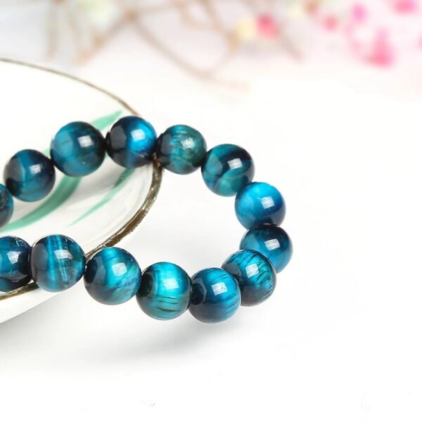 Natural Tiger Eye Stone Men's Bracelet - Image 6