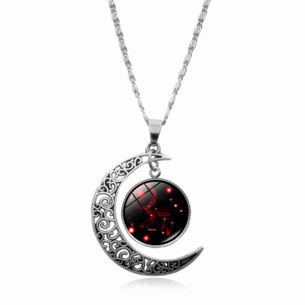 Starry Sky Twelve Constellations Time Gemstone Necklace Women - Image 5