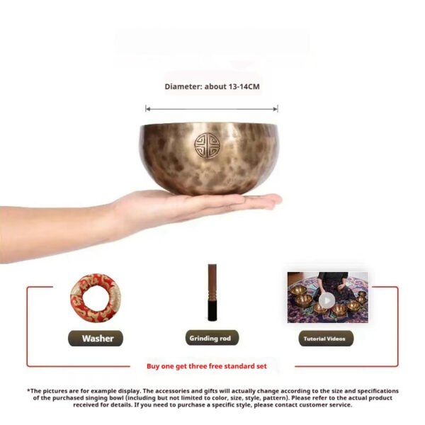 Nepal Handmade Full Moon Himalaya Bowl Ornaments - Image 7