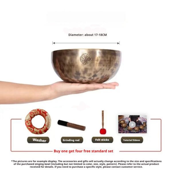 Nepal Handmade Full Moon Himalaya Bowl Ornaments - Image 9