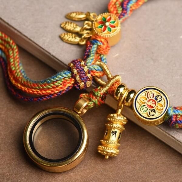 Hand-woven Cycle Tibetan Carrying Strap Bracelet - Image 10