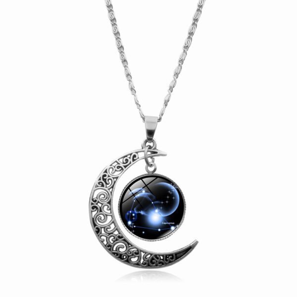 Starry Sky Twelve Constellations Time Gemstone Necklace Women - Image 6