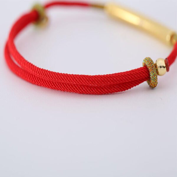 Tibetan Buddhist Handmade Mani Mantra Lucky Red String Bracelet - Image 6