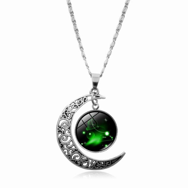 Starry Sky Twelve Constellations Time Gemstone Necklace Women - Image 10