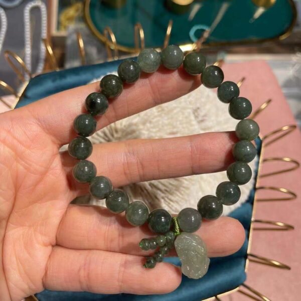 Women's Fashion Natural Emerald Bracelet - Image 4