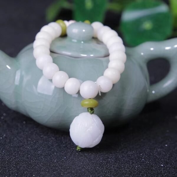 White Jade Bodhi Bracelet For Men And Women - Image 10