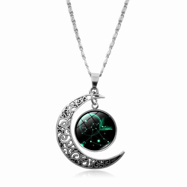 Starry Sky Twelve Constellations Time Gemstone Necklace Women - Image 8