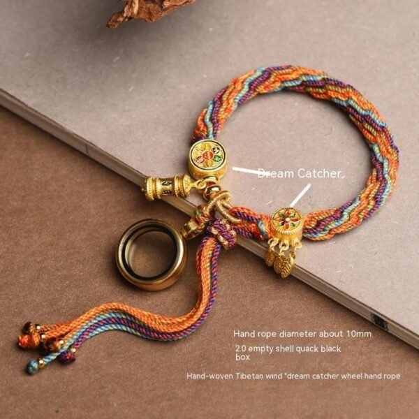 Hand-woven Cycle Tibetan Carrying Strap Bracelet - Image 5