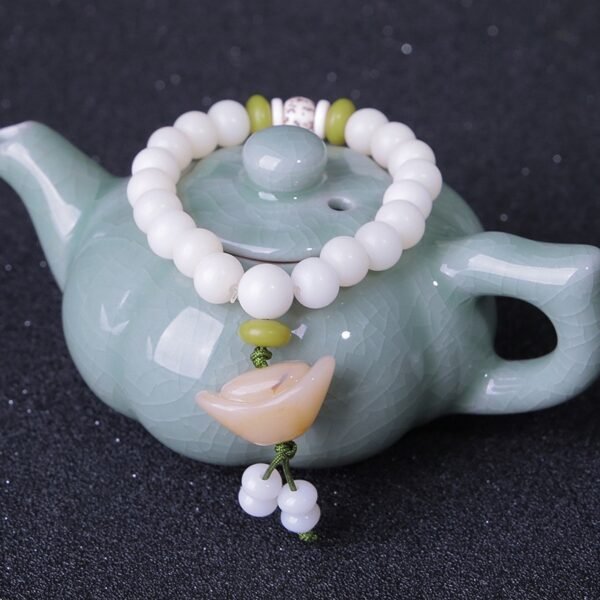 White Jade Bodhi Bracelet For Men And Women - Image 5