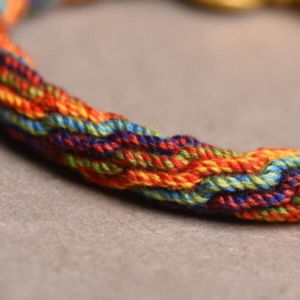 Hand-woven Cycle Tibetan Carrying Strap Bracelet - Image 9
